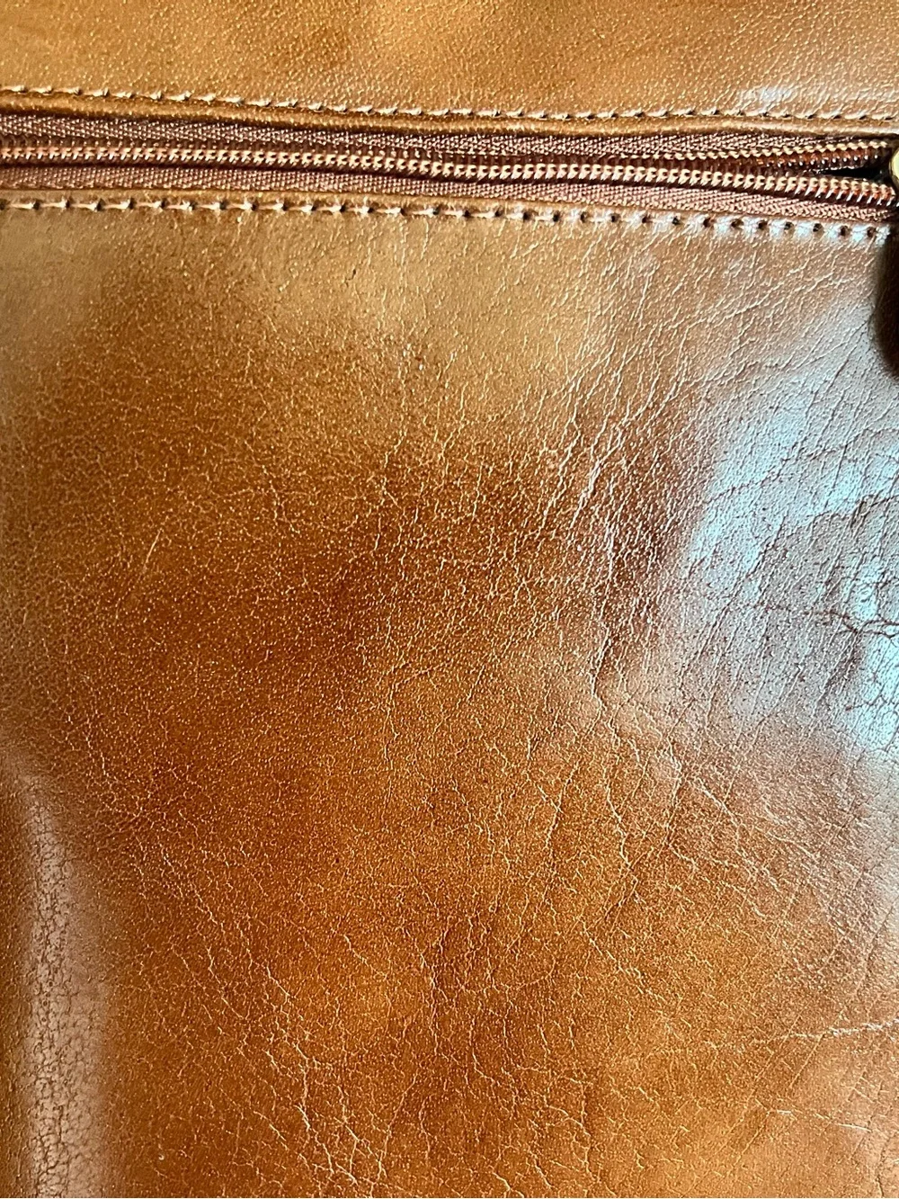 Ashwood Leather Gina bag tote cognac brown NWT